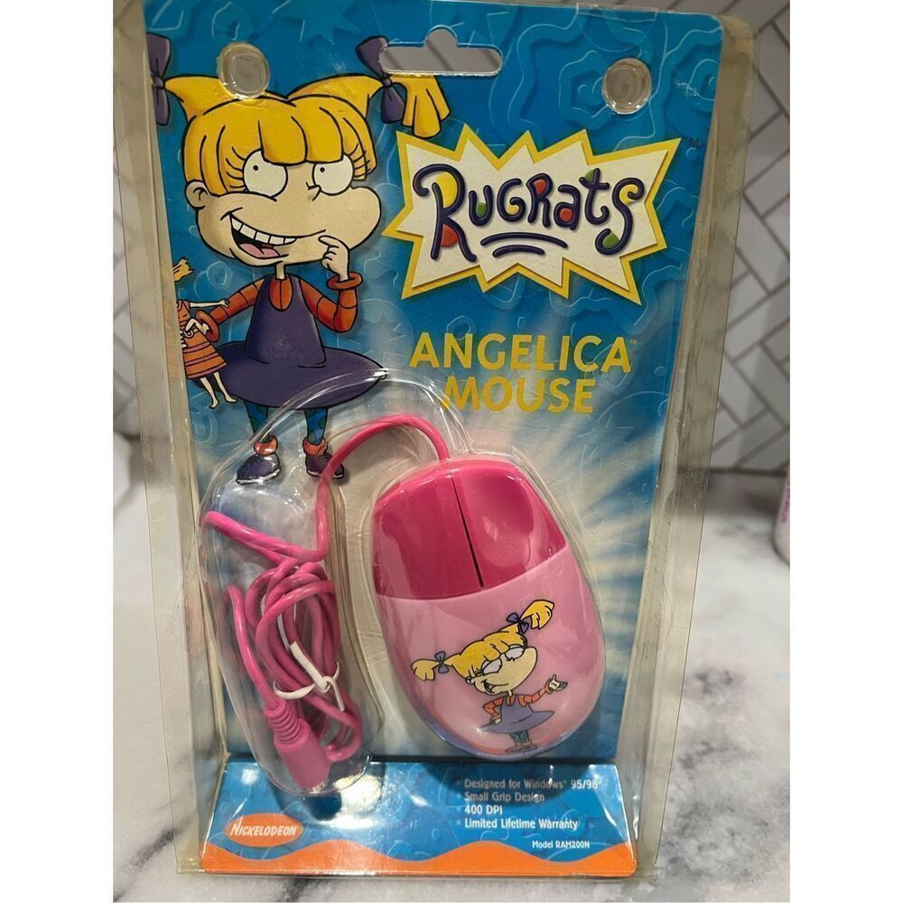SEALED Vintage Nickelodeon Rugrats Angelica PC Mouse
